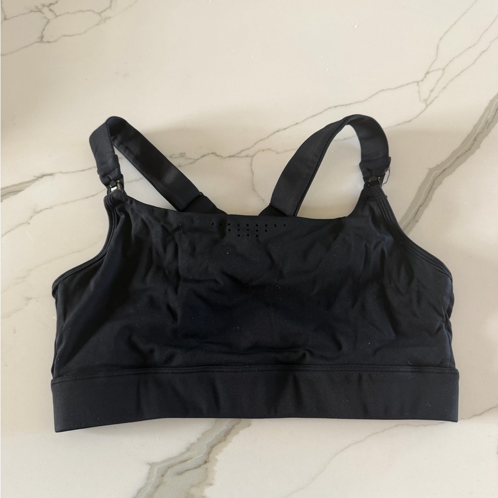 Nursing and pumping sports bra